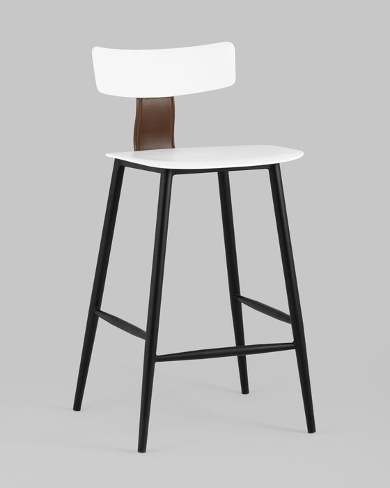 Стул полубарный Ant белого цвета - купить Барные стулья по цене 12990.0
