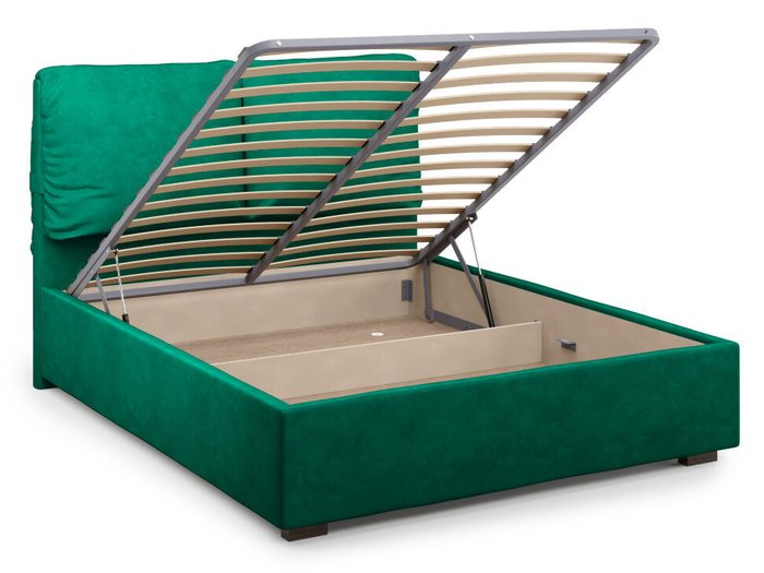 Кровать Trazimeno с подъемным механизмом 180х200 зеленого цвета - лучшие Кровати для спальни в INMYROOM