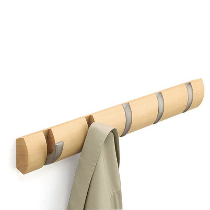 Настенная вешалка Flip M бежевого цвета - купить Настенные вешалки по цене 4690.0