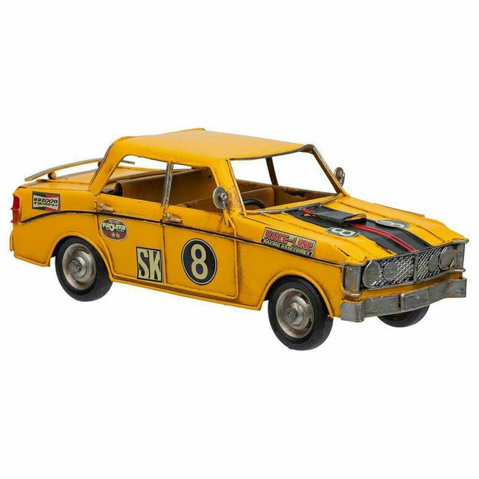 Декоративная фигура Жёлтый Железо ABS Автомобиль 12 x 9 x 27 cm