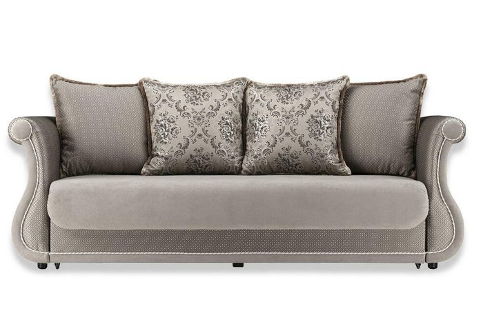Прямой диван-кровать Дарем коричневого цвета
