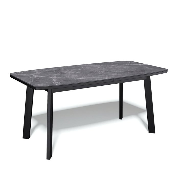 Раздвижной обеденный стол AA140 черного цвета