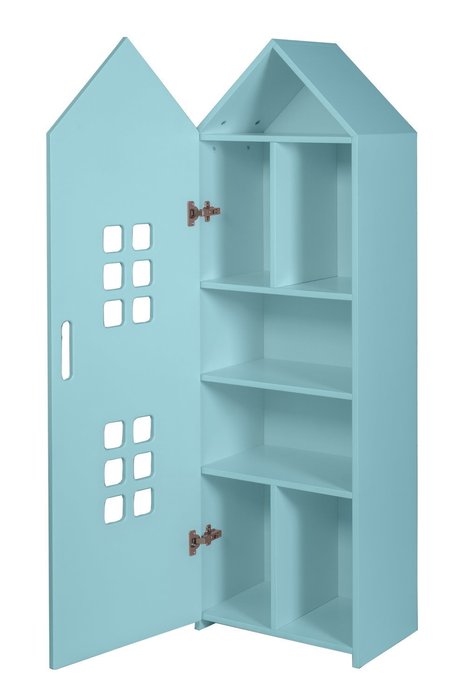 Шкаф-домик City2 бирюзового цвета - лучшие Детские шкафы в INMYROOM