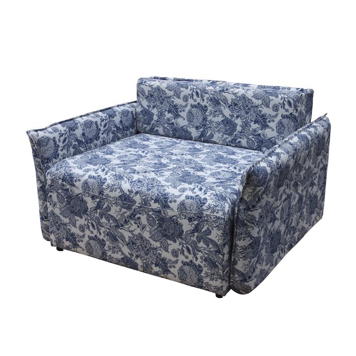 Кресло-кровать Голландия бело-синего цвета - лучшие Интерьерные кресла в INMYROOM