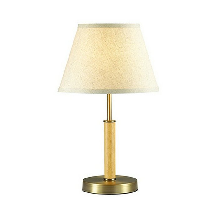 Настольная лампа Robin с деревянными элементами