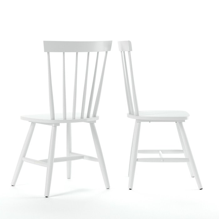 Набор из двух стульев Jimi белого цвета - купить Обеденные стулья по цене 19095.0