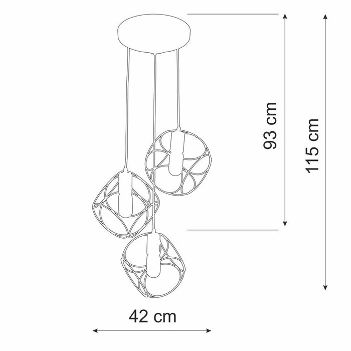 Люстра V4970/3S, 3xE27 макс. 40Вт - купить Подвесные системы по цене 6704