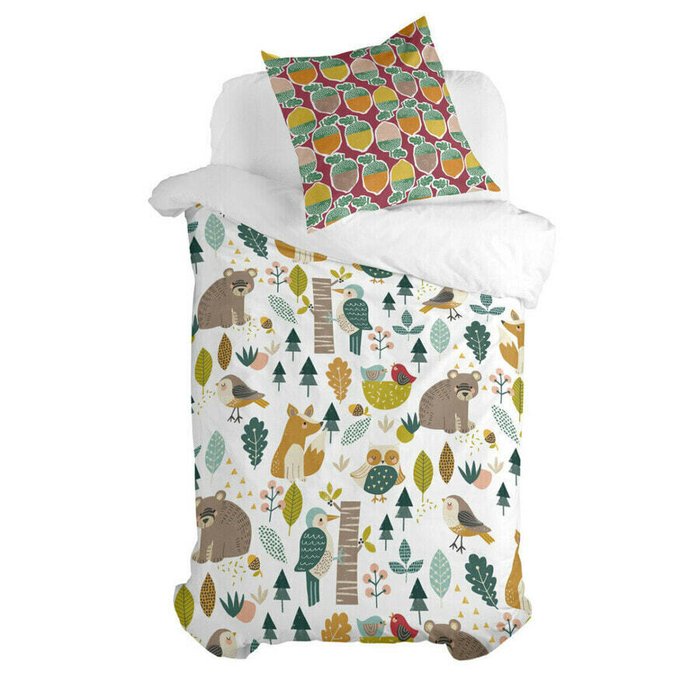 Комплект постельного белья односпальный Moshi Moshi Harvestwood Sloth 140х200 разноцветный Комплект постельного белья односпальный Moshi Moshi Harvestwood Sloth 140х200 разноцветный