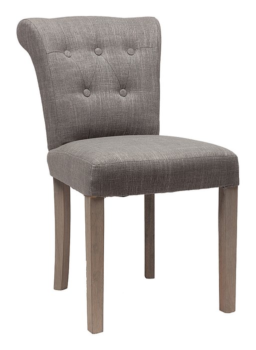 Стул с мягкой обивкой Benson Серый Лен - лучшие Обеденные стулья в INMYROOM