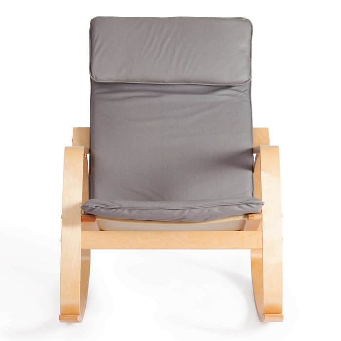 Кресло-качалка Валенсия серо-бежевого цвета - лучшие Интерьерные кресла в INMYROOM