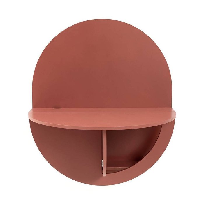 Стол настенный складной Anzio коричневого цвета - лучшие Письменные столы в INMYROOM