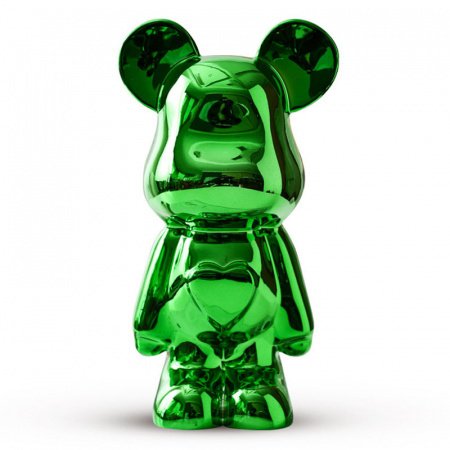 Статуэтка Lucky Bear зеленого цвета