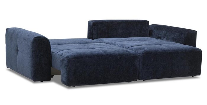 Угловой диван-кровать Ладья Ройс синего цвета - купить Угловые диваны по цене 52430.0