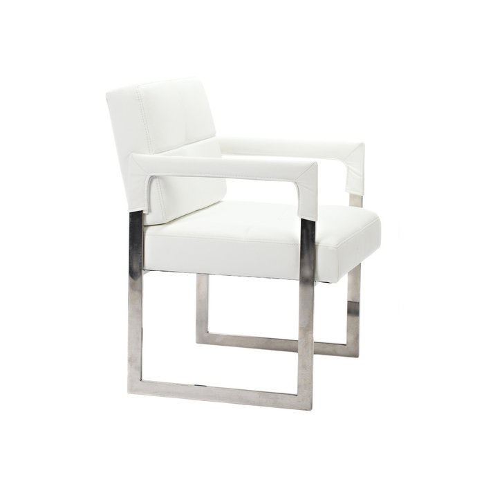 Кресло Aster Chair White Premium Leather 
