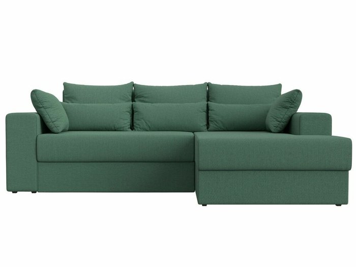 Угловой диван-кровать Майами зеленого цвета правый угол - купить Угловые диваны по цене 49999.0
