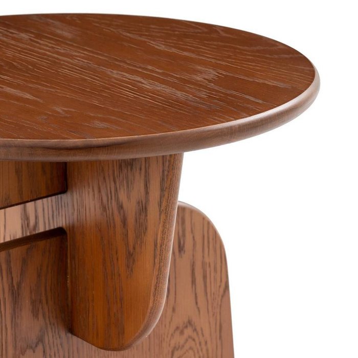 Кофейный столик в виде скульптуры из массива дуба Orient коричневого цвета - лучшие Кофейные столики в INMYROOM