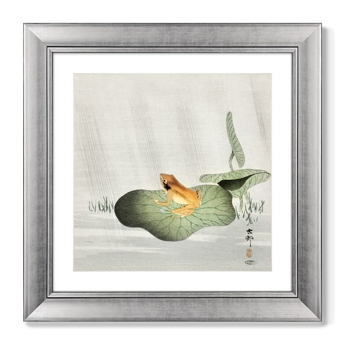 Репродукция картины Frog on lotus leaf , 1901г. - купить Картины по цене 13799.0