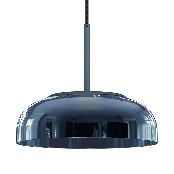 Подвесной светодиодный светильник Disk сине-серого цвета - купить Подвесные светильники по цене 8700.0