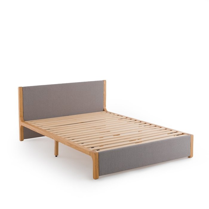 Кровать с реечным дном Elori 160x200 серого цвета - лучшие Кровати для спальни в INMYROOM