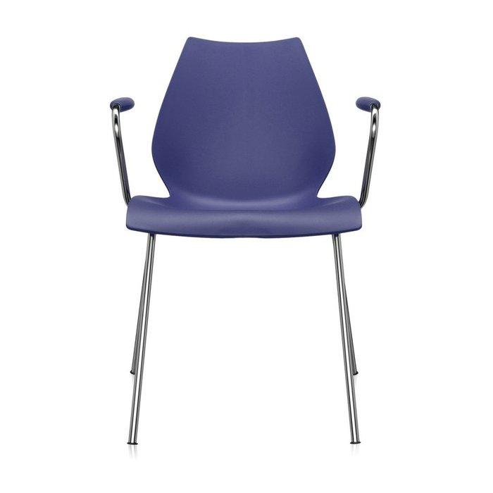 Стул Maui синего цвета - лучшие Обеденные стулья в INMYROOM