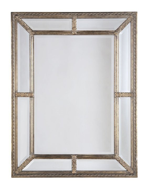 Настенное зеркало Ларри Gold в деревянной раме