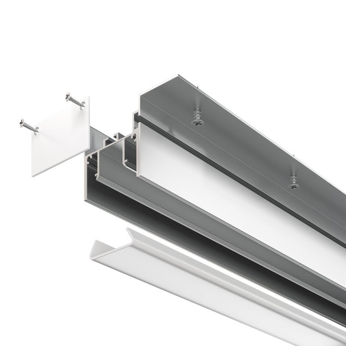 Алюминиевый профиль для натяжного потолка 5.2x3.5 - лучшие Профили для светодиодных лент в INMYROOM