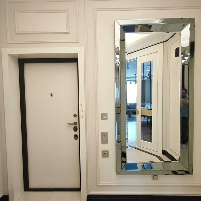 Настенное зеркало Astra 100х200 серого цвета - лучшие Настенные зеркала в INMYROOM