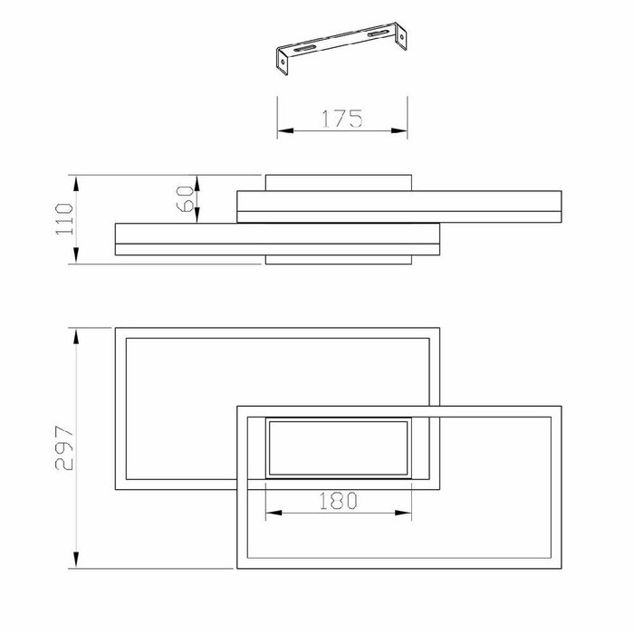 Потолочная люстра Twins 10242/3LED (акрил, цвет белый) - купить Потолочные люстры по цене 17660.0 Потолочная люстра Twins 10242/3LED (акрил, цвет белый) - купить Потолочные люстры по цене 17660.0