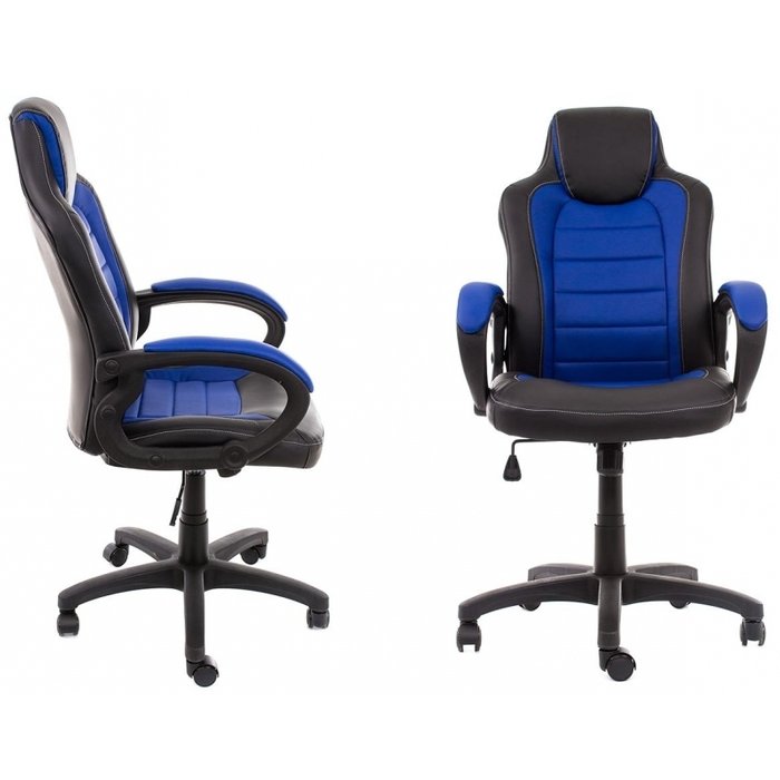Компьютерное кресло Kadis черно-синего цвета - купить Офисные кресла по цене 9120.0