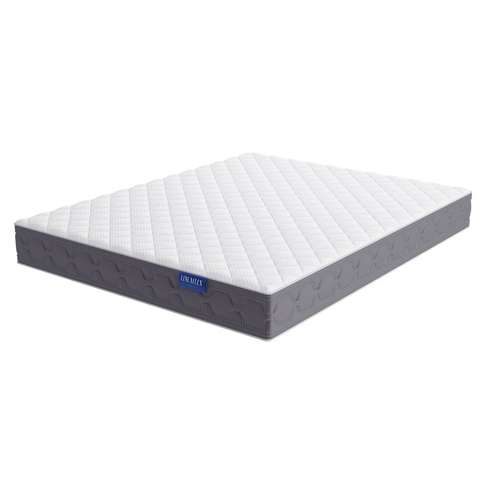 Матрас Forli 120x200 бело-серого цвета - лучшие Пружинные матрасы в INMYROOM Матрас Forli 120x200 бело-серого цвета - лучшие Пружинные матрасы в INMYROOM