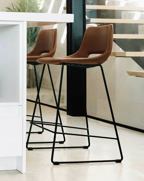 Барный стул Ziegler коричневого цвета  - лучшие Барные стулья в INMYROOM