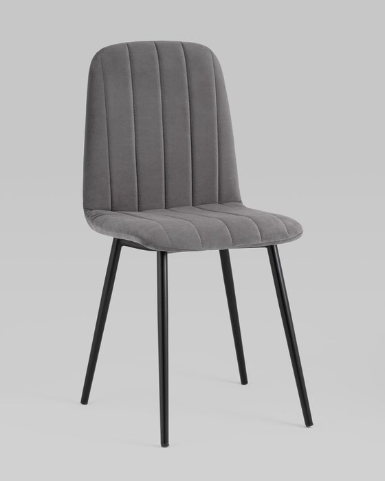 Стул Easy велюр темно-серый - купить Обеденные стулья по цене 3990.0