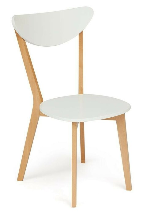 Набор из двух стульев Макси бело-коричневого цвета - купить Обеденные стулья по цене 11200.0