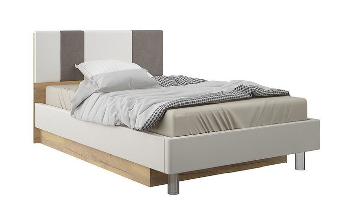 Кровать с подъемным механизмом Эффекто 120х200 белого цвета