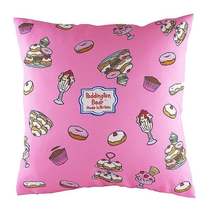  Подушка с принтом Paddington Bear Pink - купить Декоративные подушки по цене 9000.0