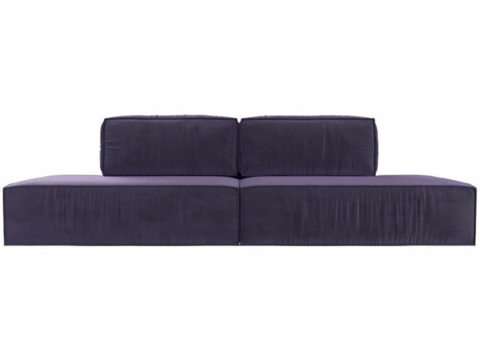Прямой диван-кровать Прага лофт темно-фиолетового цвета - купить Прямые диваны по цене 75999.0