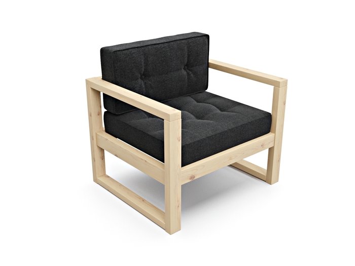 Кресло из рогожки Астер черного цвета - лучшие Интерьерные кресла в INMYROOM