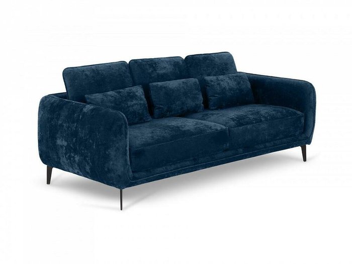Диван Amsterdam темно-синего цвета - купить Прямые диваны по цене 89910.0
