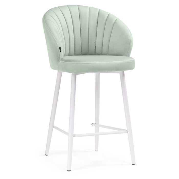 Полубарный стул Бэнбу светло-зеленого цвета