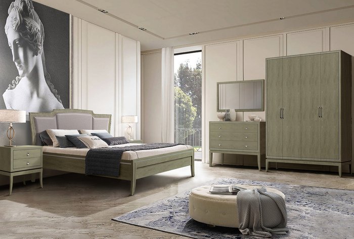 Кровать Costa 180x200 оливково-бежевого цвета  - лучшие Кровати для спальни в INMYROOM