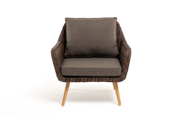 Садовое кресло Прованс коричневого цвета - купить Садовые кресла по цене 34200.0