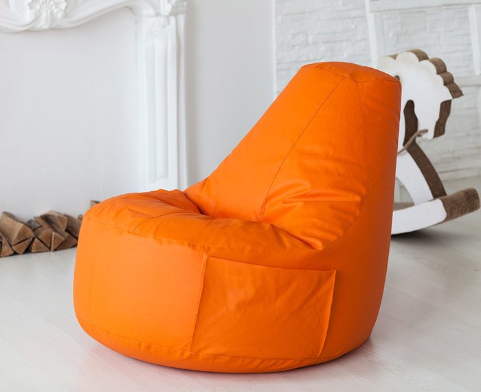 Кресло Комфорт оранжевого цвета - лучшие Бескаркасная мебель в INMYROOM