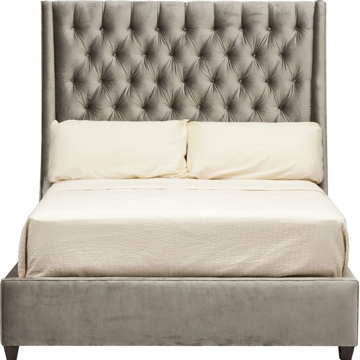 Кровать Emerald Tower серого цвета 160х200 - купить Кровати для спальни по цене 107812.0