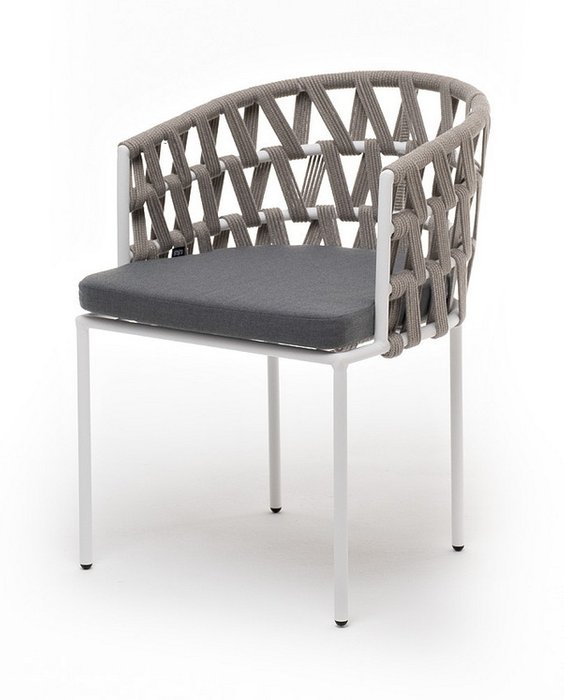 Садовый стул Диего серого цвета - лучшие Садовые стулья в INMYROOM