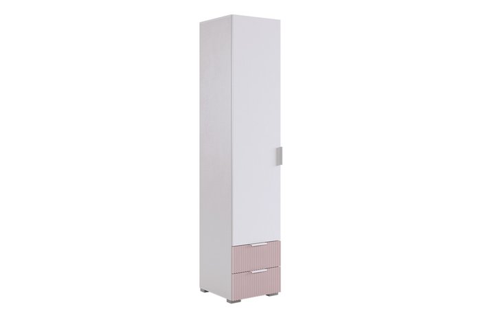Распашной шкаф Зефир бело-розового цвета - купить Шкафы распашные по цене 12870.0