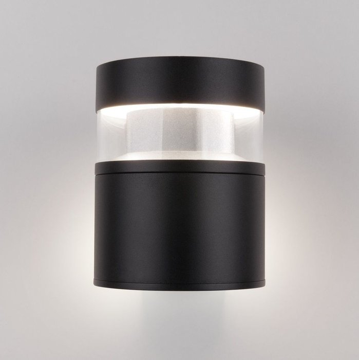 Уличный настенный светодиодный светильник черного цвета - купить Настенные уличные светильники по цене 5790.0