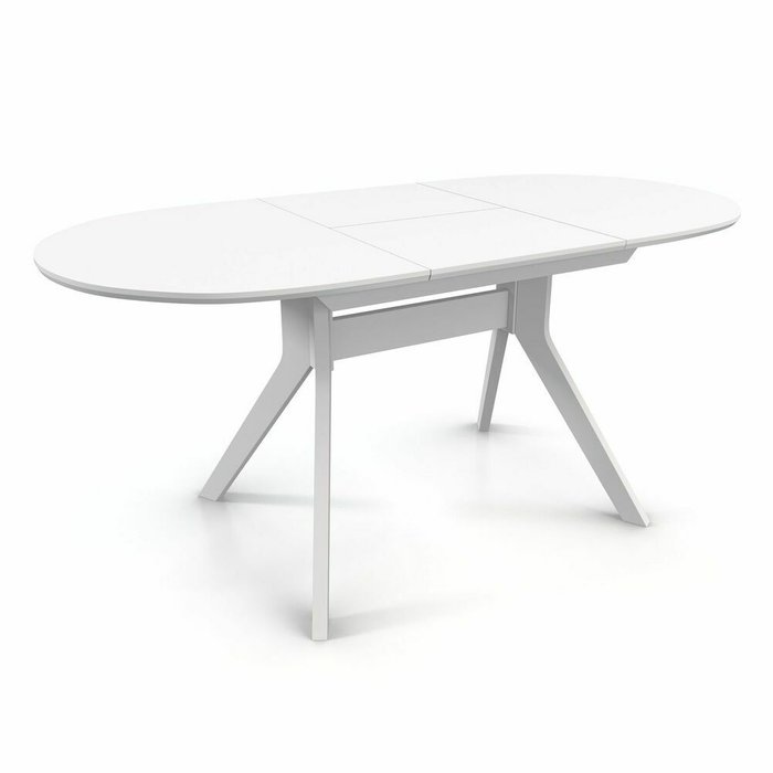 Раздвижной обеденный стол Mestre белого цвета  - купить Обеденные столы по цене 25185.0