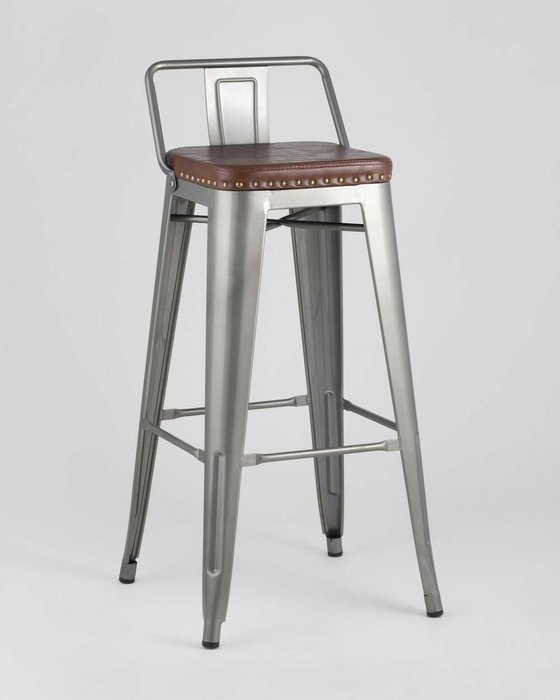 Барный стул Tolix Soft серебристого цвета - купить Барные стулья по цене 6990.0