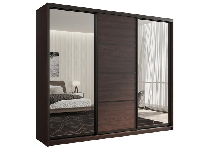 Шкаф-купе Кааппи-3 240 цвета Венге 