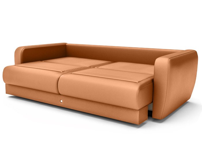 Прямой диван-кровать оранжевого цвета - купить Прямые диваны по цене 284000.0